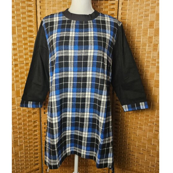 Rhea Tops - Rhea Nora Dress Tunic Top Plaid Flannel S/M NWT